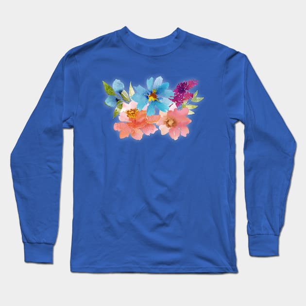 Pretty Flowers Long Sleeve T-Shirt by Fun Graffix!